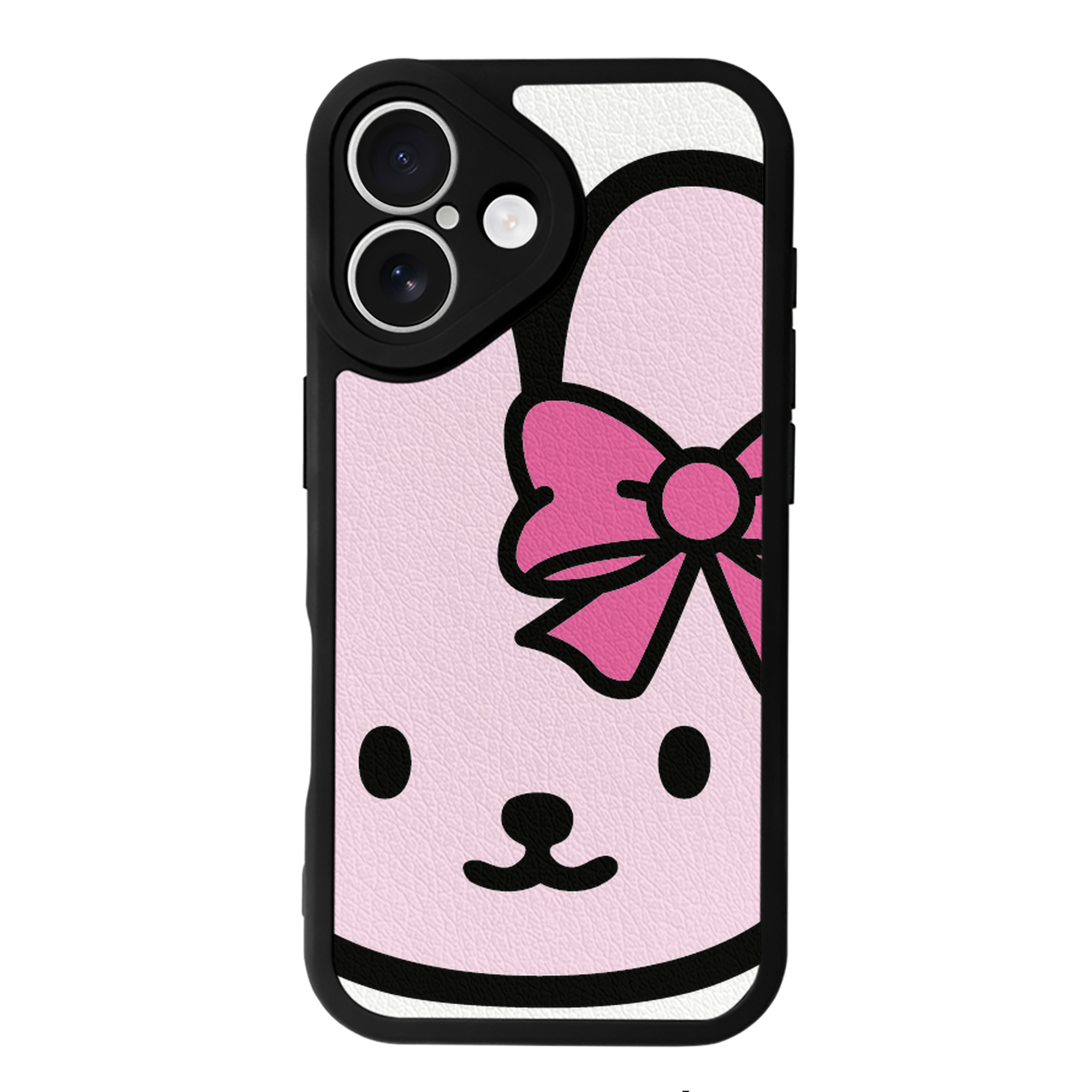 （画像用） Hello Kitty ハローキティ 【iPhone 16シリーズ対応】シリコンスマホケース（レザー調） 材質：シリコン